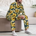 thumbnail image 7 of Sikiie Insects Of Flowers Mens Pajama Set, Soft Warm Long Sleeve Sleepwear, Cozy Button-Down Pjs for Men-XX-Large, 7 of 7