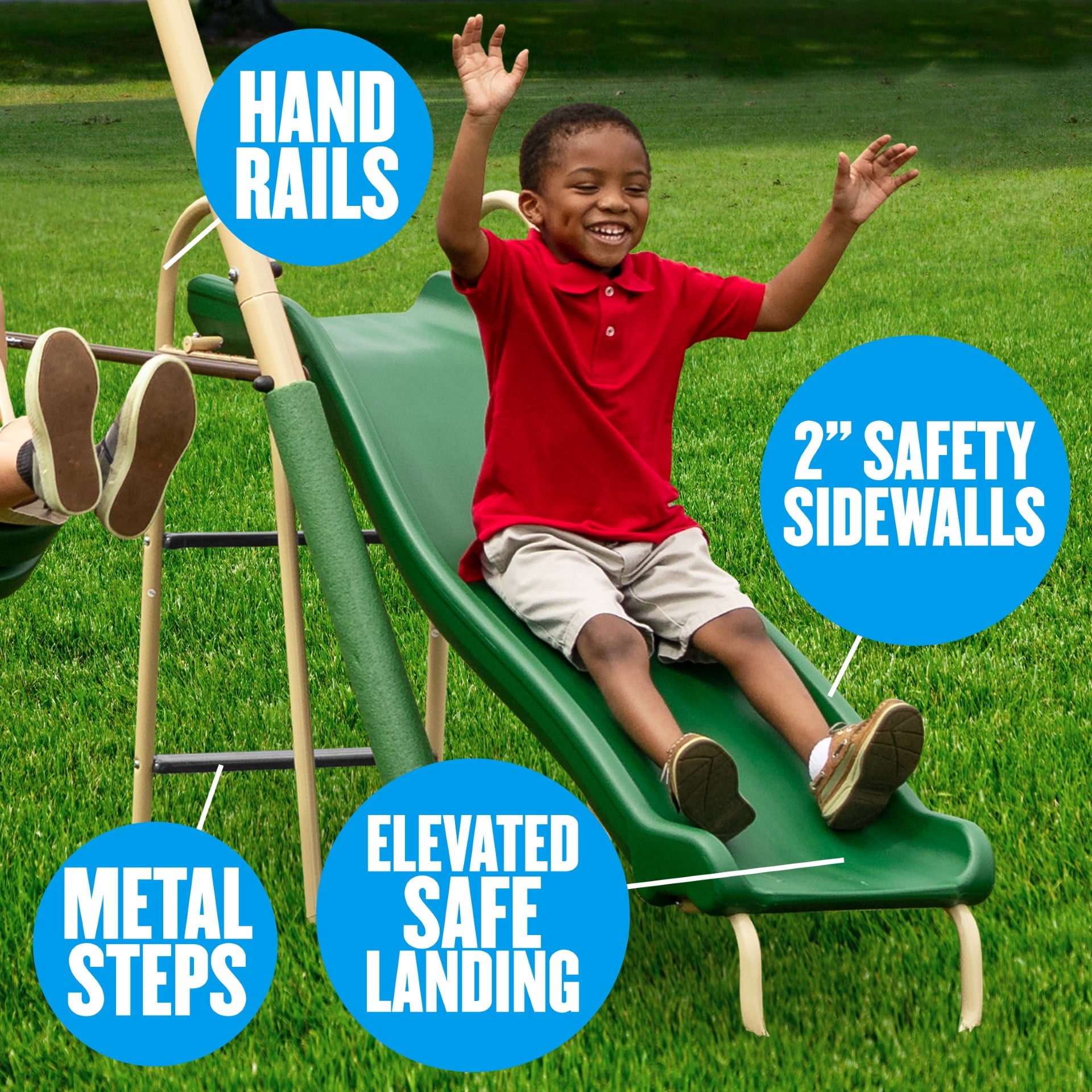 XDP Recreation Big Play Swing Set with Deerfield Metal, Super Disc