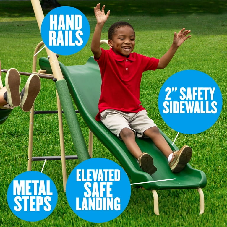 XDP Recreation Big Play Swing Set with Deerfield Metal, Super Disc