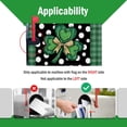 thumbnail image 3 of St. Patricks Day Mailbox Cover Magnetic Standard Size 21"x19", Shamrock Clover Polka Dot Spring Decorative Post Letter Box Wrap Decor, Plaid Farmhouse Irish Garden Yard Outdoor Decoration, 3 of 6