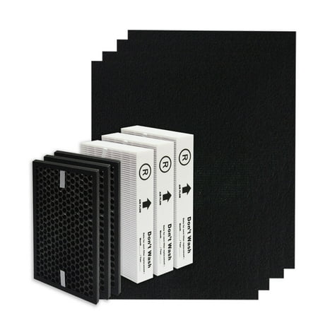 

PUREBURG HPA5300B Replacement True HEPA Filter Set Compatible with Honeywell InSight Air Purifiers HPA5300B / HPA5350 HRF-R3 HRFSC1 HRF-A300 H13 Activated Carbon