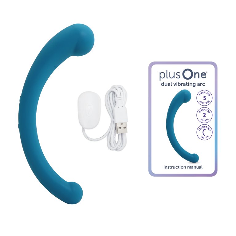 plusOne Vibrating Dual Arc Massager, 10&nbsp;Vibration  Settings,&nbsp;Waterproof - Walmart.com