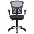 thumbnail image 6 of Flash Furniture Mid-Back Dark Gray Mesh Multifunction Executive Swivel Ergonomic Office Chair with Adjustable Arms, 6 of 12