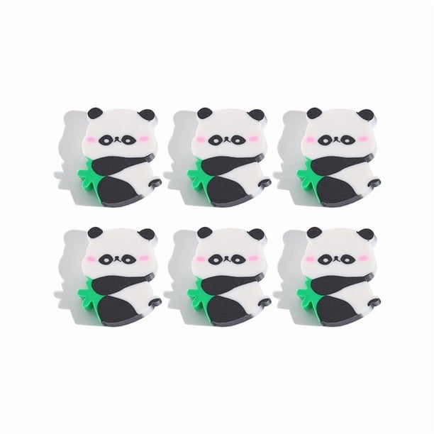 50 borradores de panda para niños, borradores de animales de dibujos animados para útiles escolares, mini borradores para dibujar y bocetar, borradores de juguete para oficina y estudio.