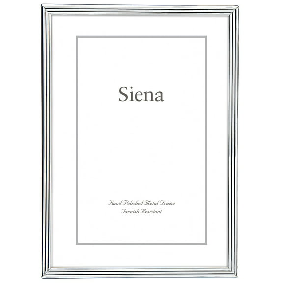 Slim Grooved Frame Silver 5x7