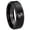 Black Polish Step Edge, variant on Capricorn Zodiac Dome Black And Rose Gold Tungsten Ring 10MM