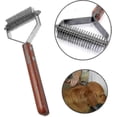 thumbnail image 5 of Coat King Rake Pet Undercoat Rake Dog Dematting Comb Pet Grooming Brush Deshedding Tool 17+9 Double Sided Teeth Undercoat Rake (dual), 5 of 5