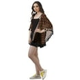 thumbnail image 3 of Moomaya Open Front Printed Shrug Printed Kimono Sleeve Beach Cover Up For Women, 3 of 5
