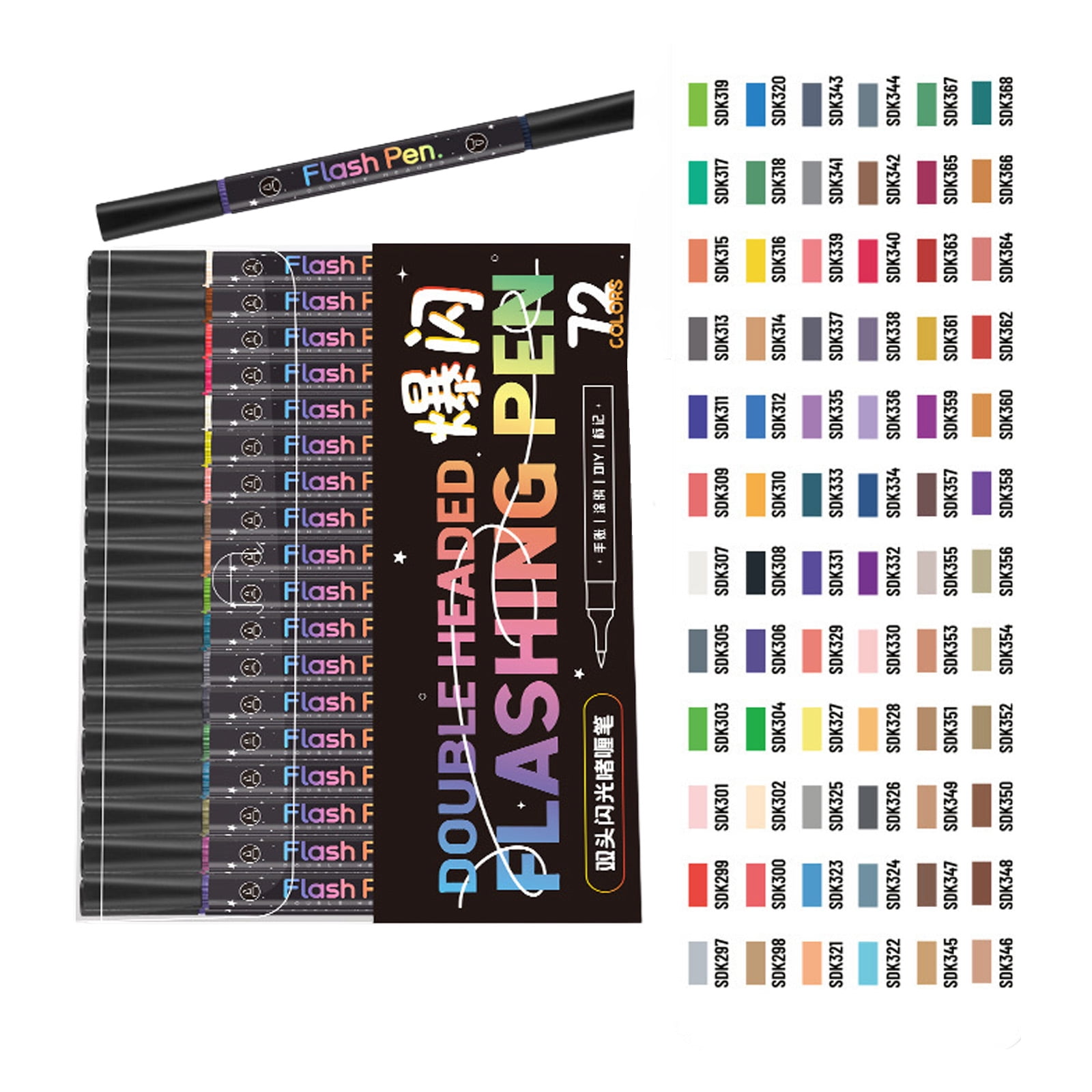 Acrylic Marker Pen Double Tip Glow in Dark Markers for Night Writing and Artistic Creation with Smooth Flowing