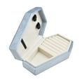 thumbnail image 3 of Caja de joyería Yinane terciopelo azul, 3 of 8