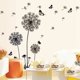 thumbnail image 3 of Black Dandelion Wall Stickers Butterflies On The Wall Living Room Bedroom Glass Window Decoration Mural Art Home Decor Decals My Lux Decor Round, 3 of 8