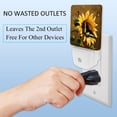 thumbnail image 3 of PhooArto Sunflower Butterfly Painting Plug in LED Night Light Auto Sensor Dusk to Dawn Decorative Night for Bedroom, Bathroom, Kitchen, Hallway, Stairs, Baby's Room, Energy Saving, 3 of 7
