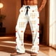 thumbnail image 2 of Ceisia Mens Pajamas Pants Valentine's Day Couple Unisex Hearts Print Plaid Lounge With Pockets Sleep Bottoms White XXXL Gift, 2 of 9