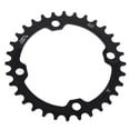 thumbnail image 1 of Piezas de reparación de plato de manivela simple de acero para bicicleta de montaña BCD 104 de 32/34/36/38T (negro de 32T), 1 of 15