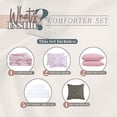 thumbnail image 4 of Elegant Comfort Reversible 10-Piece Comforter Set, Tie-Dye Print, Decorative Pillow and Fitted Sheet with Smart Pockets, Soft, Plush, Lightweight Material, 10pc Tie-Dye Set, Twin XL, Light Pink, 4 of 5