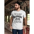 thumbnail image 2 of Greatest Gamer Of All Time T-Shirt Men -SPIdeals Designs, Male 3X-Large, 2 of 4