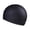Black, variant on Swimming Cap Breathable PU Coated for Adults Oversized and Comfortable in Multiple Colors