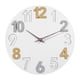 thumbnail image 5 of Reloj de pared moderno de 12 pulgadas, diseño elegante para el hogar Blanco, 5 of 9