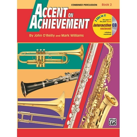 Alfred Accent on Achievement, Book 2 -Combined PercussionS.D., B.D., Access., Timp. & Mallet Percussion-Book & CD