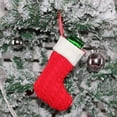 thumbnail image 4 of 2 artículos de Navidad bolsa de regalo árbol de Navidad trompeta calcetines de punto de lana decoraciones colgante decoración bolsa de artículos de Navidad, 4 of 5