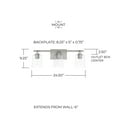 thumbnail image 6 of Capital Lighting 128531-449 Greyson 3 Light 25" Wide Bathroom Vanity Light - Nickel, 6 of 7