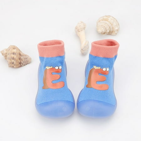 

〖CFXNMZGR〗Toddler Shoes Kids Shoes Boys Baby Girls Sneakers Cute Breathable Letter Floor Shoes Socks Baby Shoes