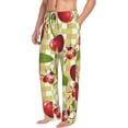 thumbnail image 2 of Xecao Cherries and Ladybirds Men's Straight Lounge Pajama Pants: The Ultimate in Comfortable Sleepwear, 2 of 9