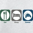 thumbnail image 3 of CafePress - Eat Sleep Gamer Long Sleeve T Shirt - Unisex Cotton Long Sleeve T-Shirt, 3 of 4