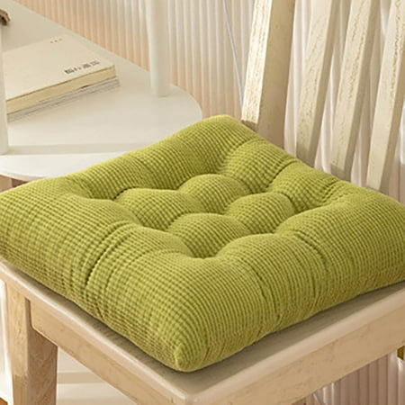 

Cetilox Thick Corduroy Seat Cushion 45x45cm - Soft Corn Kernel Design Machine Washable for Office Dining Chairs Tatami - Non-Slip Bottom