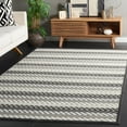 thumbnail image 2 of SAFAVIEH Pyramid Vaughn Striped Area Rug, Gray/Ivory Black, 5'3" x 7'8", 2 of 8