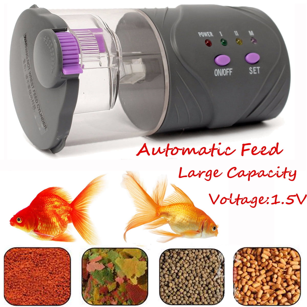 Portable Digital 1 5v Aquarium Auto Electric Fish Food Feeder Easy