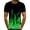 Green, variant on Mens T-Shirt 3D Digital Print Pullover Fitness Sports Shorts Sleeve Blouse