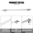 thumbnail image 4 of Unique Bargains 1pair 150mm 5.91' Splitter Support Rods Adjustable Front Bumper Lip Splitter Strut Rod Tie Bars for Car Silver Tone, 4 of 6