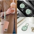 thumbnail image 5 of Pzuqiu Daisy Automobile Interior Sets Car Front Rear Seat Cover Steering Wheel Seat Belt Headrest Center Console Cushion Pad Keychain Coaster 14 Pcs Full Set Covers All Weather Use, 5 of 7