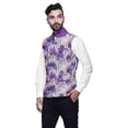 thumbnail image 2 of Atasi Feather Printed Wedding Jackets For Men Nehru Jacket Waist Coat For Wedding & Festive Season-Medium, 2 of 4