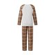 thumbnail image 3 of Conjunto de pijamas navideños familiares a juego con estampado de cuadros y renos. Pijamas de vacaciones para papá, mamá y niños., 3 of 9