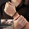 thumbnail image 5 of AONYIYI Black Frosted Tiger Eye Beaded Bracelet for Men, 5 of 10