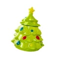 thumbnail image 4 of Caja de regalo con forma de de Navidad para dulces, decoración de dibujos animados con tapa, recipiente de cerámica para galletas, recipiente Verde, 4 of 9