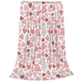 thumbnail image 2 of Pofeuu Hand Drawn Hearts Print Ultra-Soft Micro Fleece Blanket,for Bed Or Sofa,All Season Throw Blankets Flannel Blanket-40"x30", 2 of 7