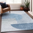 thumbnail image 6 of Addison Rugs Mayfield Washable Transitional Modern Blue Rectangle Rug, 8' x 10', 6 of 6