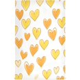 thumbnail image 1 of Yellow Orange Hearts Kitchen Washcloths, 28x18 Inch Hand Towel Bulk, Farmhouse Towels Kitchen, 1 of 1