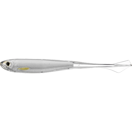 LiveTarget ICT Ghost Tail Minnow- Drop Shot 5 3.04 oz Silver/Pearl