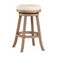thumbnail image 2 of Fenton Swivel Backless Bar Stool - Driftwood Wire-Brush, 2 of 5