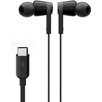 Belkin SoundForm Wired Earbuds with USB-C Connector, In-Ear Earphones w/ Microphone - Headphones for iPhone 15, iPad Mini, Galaxy S24, Android, Nintendo Switch 2 & More - Black