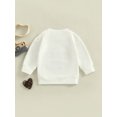 thumbnail image 4 of Bagilaanoe Toddler Baby Girl Boy Oversized Sweatshirt Long Sleeve Letters Print Pullover 6M 12M 18M 24M 3T Kids Fall Loose Tee Tops, 4 of 8