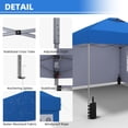 thumbnail image 4 of Ainfox 10x10 Pop up Canopy Tent with Sidewalls and Weighted Sandbags,Instant Outdoor Shade Gazebo,Blue, 4 of 8