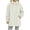 White, variant on QIYAGBSA Sherpa Fleece Jackets for Women Stand Collar Full Zip Oversized Fuzzy Plush Long Sleeve Coats with Pockets Fall Winter Warm Outerwear