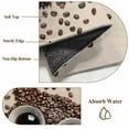 thumbnail image 2 of Coffee Owl Bathroom Rug Washable 2x3 Entryway Rug Non Slip Cute Bird Big Eyes Animals Brown Beans Front Door Mat Low Pile Indoor Doormat Throw Floor Carpet for Kitchen Bedroom Entrance, 2 of 8