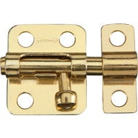 National Hardware Window Bolt V833 Brass - Rust Resistant, Sliding Bolt - 2 in, Multicolor