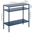 thumbnail image 5 of Evelyn&Zoe Ricardo 24" Wide Rectangular Side Table, Mykonos Blue, 5 of 8